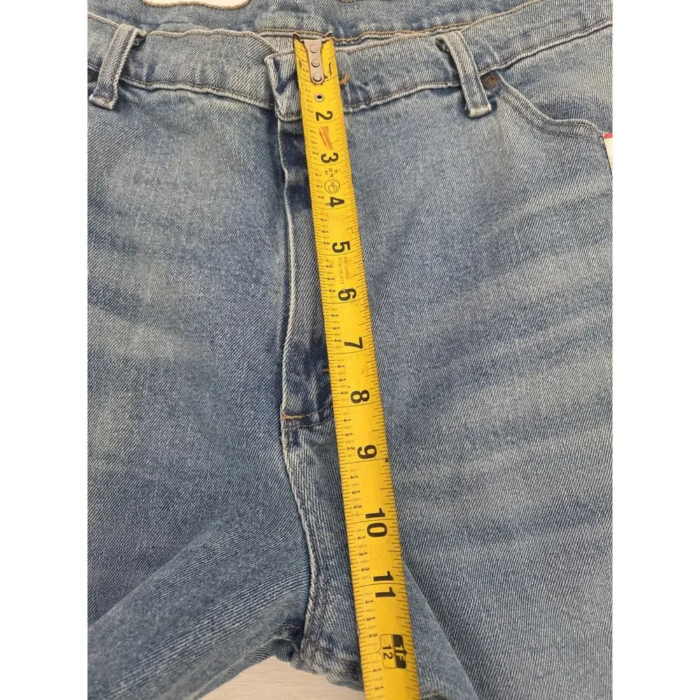 Wrangler Jeans Men 40x30 Blue Flex For Comfort Relaxed Fit Stretch Whiskers